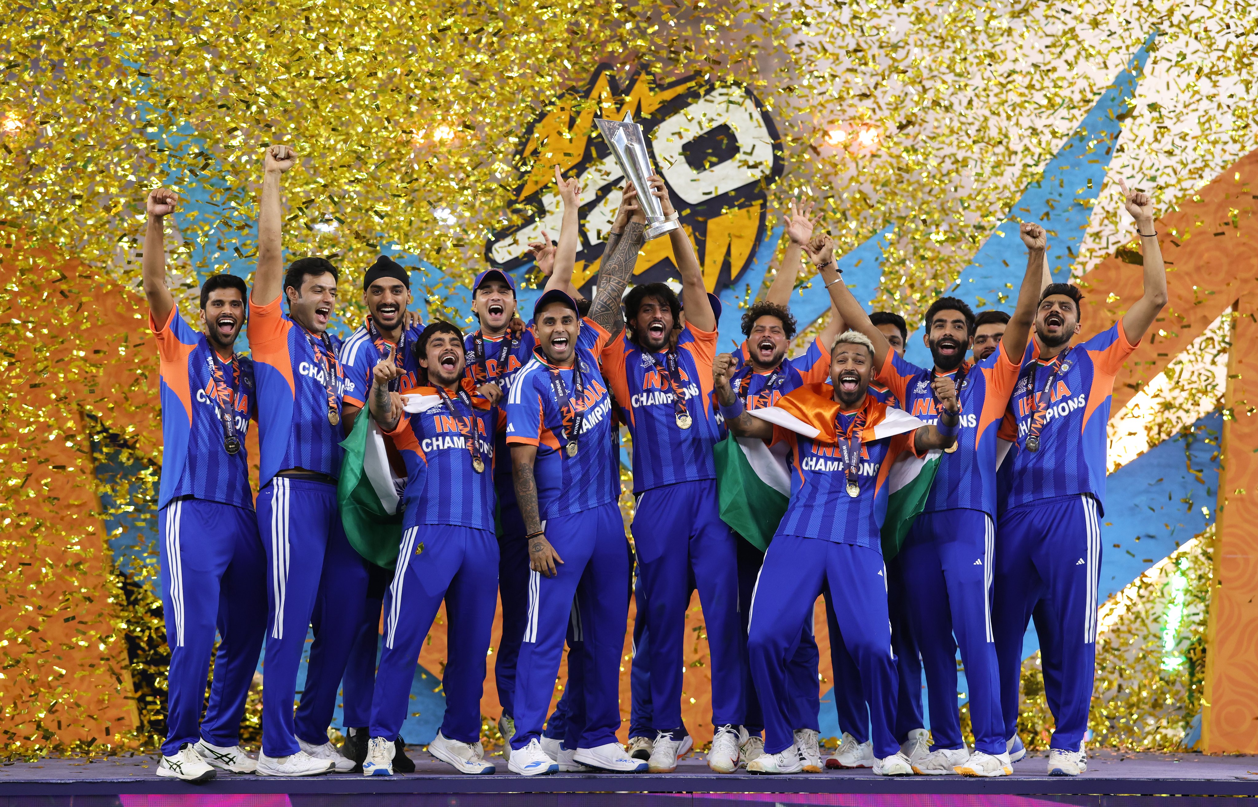 India beat New Zealand in T20 World Cup final, become first team to defend title and win on home soil